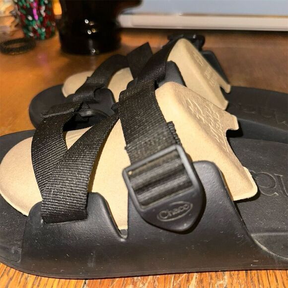 Chaco Men's Chillos Slide Sandals Black Size 12 Casual Summer - Picture 2 of 9